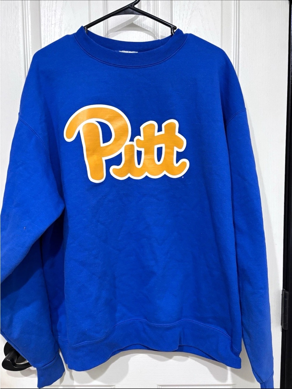 Unisex Champion Royal Blue Crewneck with Gold 'Pitt' Logo